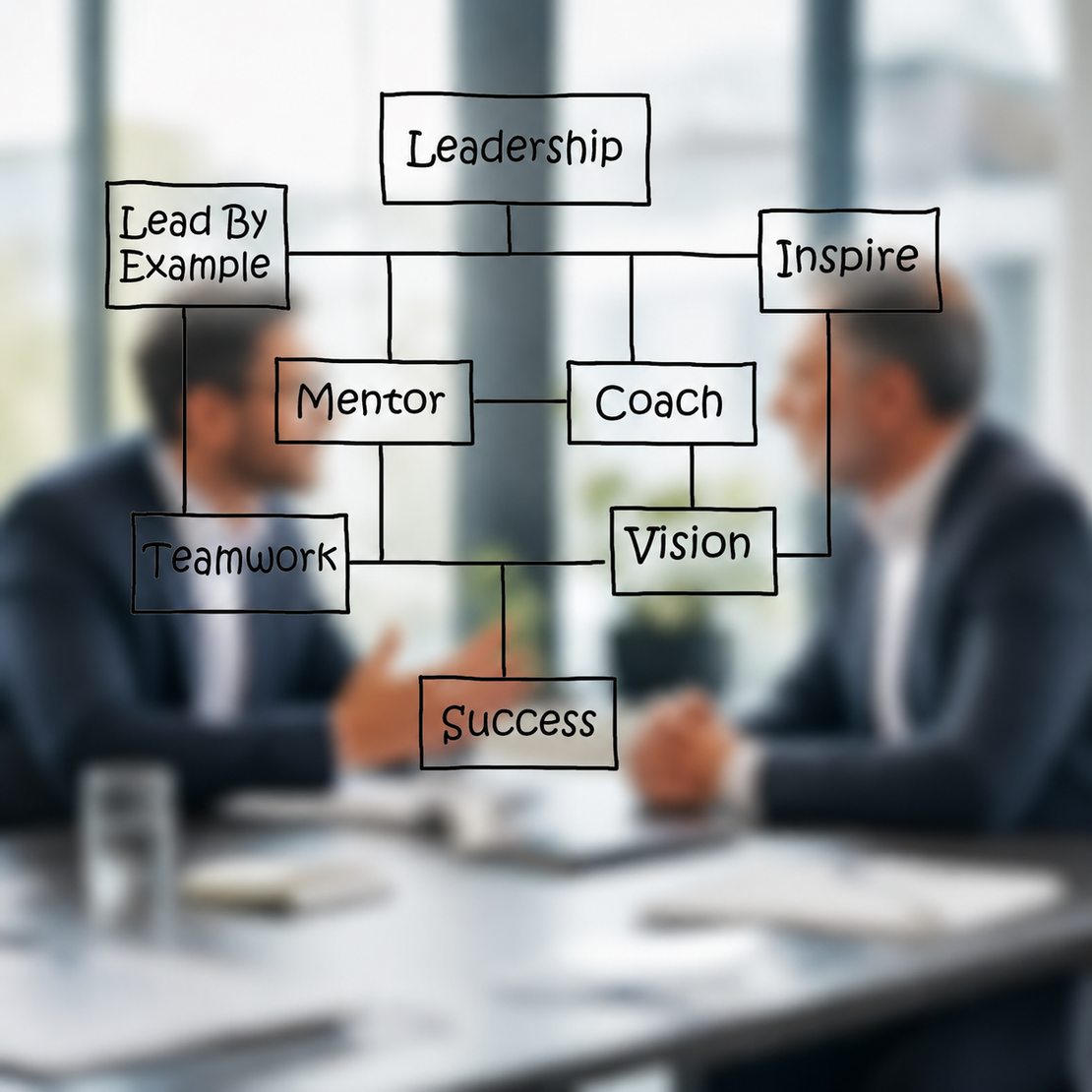 Führungsteam arbeitet in einem Workshop an Führungsleitlinien